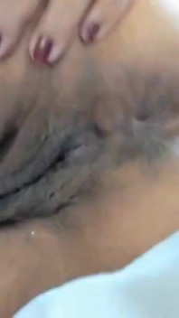 Feeling Good Inserting My Dildo Into My BBW Granny Hairy Pussy