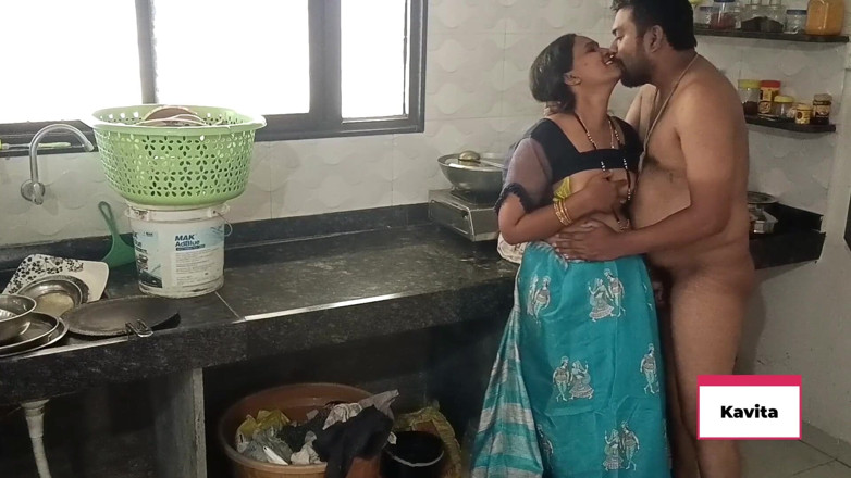 Kavita _zawazawi: Desi Indian Kavita Maid Fuck with Houseowner Tatya in Kitchen,...