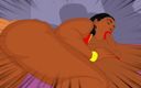 Back Alley Toonz: Cartoon Cherokee D Ass dá um incrível boquete na bunda...