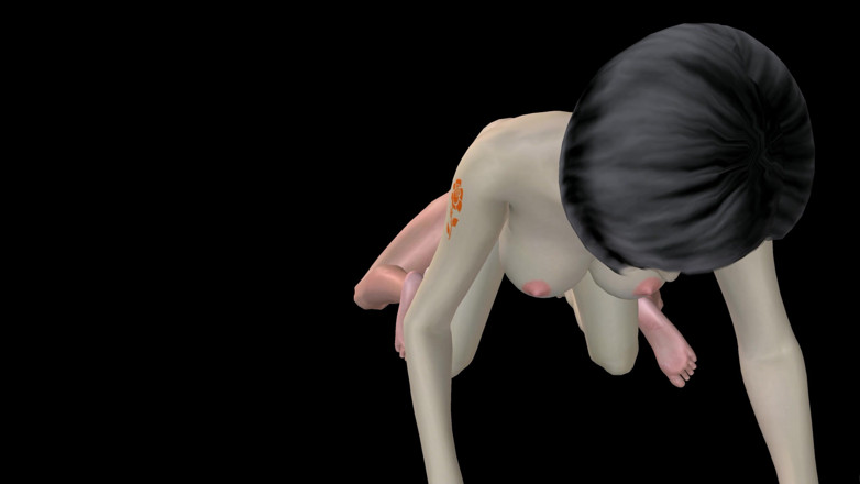 RenderLust: Geanimeerde 3D-porno - mooi meisje voorbinddildo neukt Aziatische man en dan dubbele...