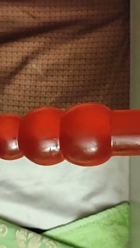 Cute Natural Femboy Rides Big Tree Dildo and Cums Close up Into Camera
