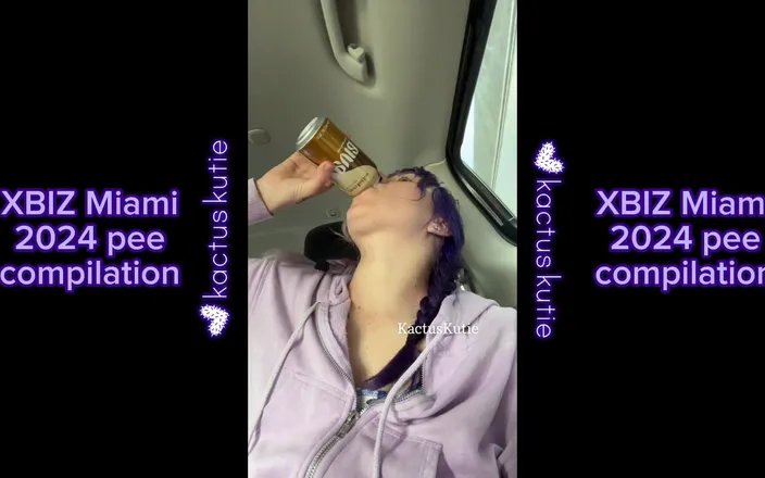 Kactus kutie: Xbiz Miami 2024 Pee Compilation