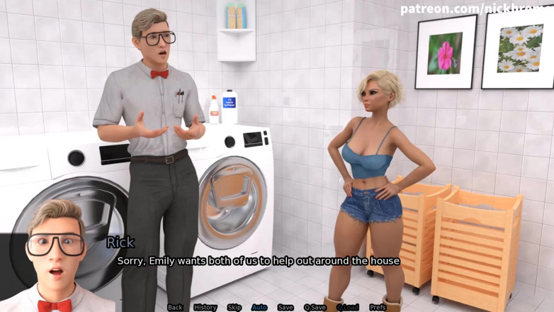 Visual Novels: SexBot 42 - bắn tinh trong quần lót của gia sư
