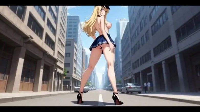 HotKitty20: ブロンド警察のスラット:ストリートアス&amp;ティッツのフラッシュドギーとカウガールがAIをセックス