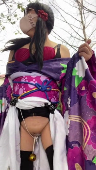 No104 Kış kırsalında görünen hayalet bir kimono güzelliği Bir crossdresser güneşte yürüyor - Bölüm 1