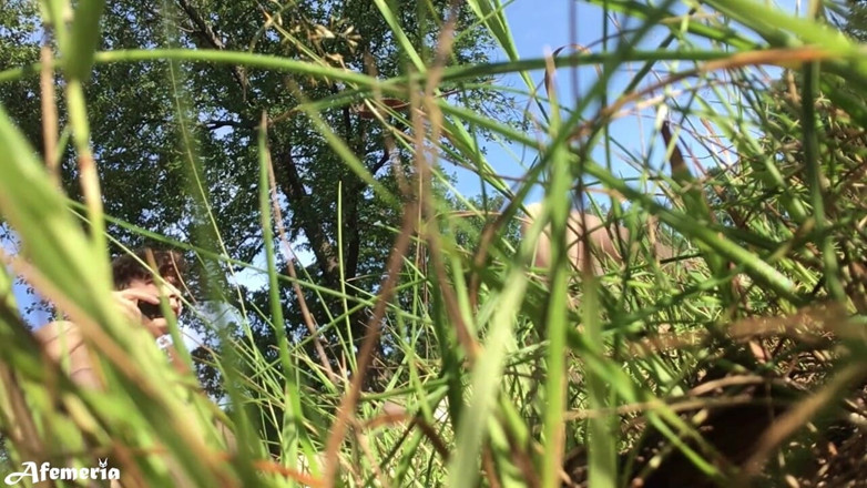 Afemeria: Horny couple fucking in different poses in the forest