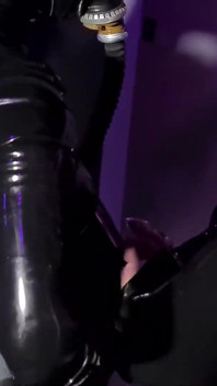 Silent Heavy Rubber Strap on Fucking