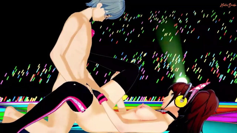 Hentai Smash: Cute idol Rise Kujikawa zostaje zerżnięta na pieska przed tłumem...