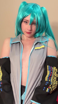 Miku Vocaloid Mengusik Pixie - Flirt Kostum Ke Dildo Panas & Tunggangan Dubur