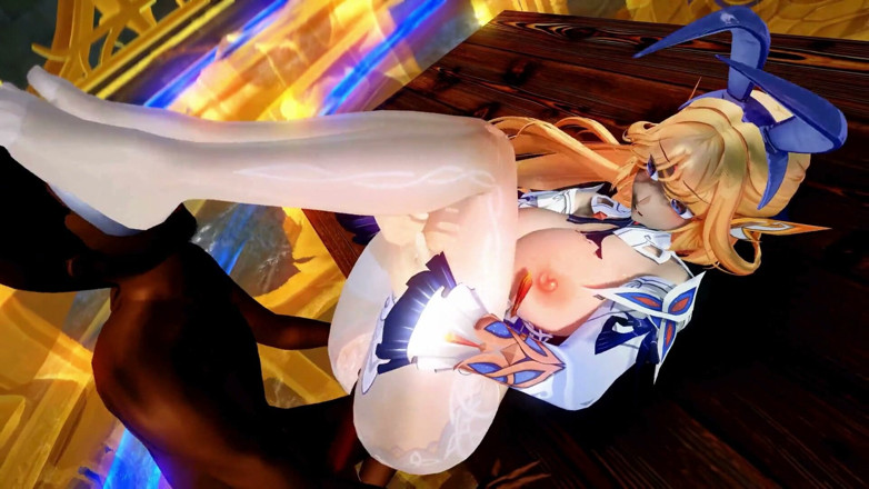 NSFWOtaku: Genshin Impact - Hony Nicole Ntr seksscène - 3D Hentai-animaties