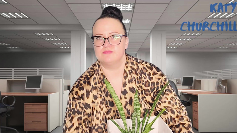 Katy Churchill: Secretary Sucks and Fucks the Boss to Get Her Job...