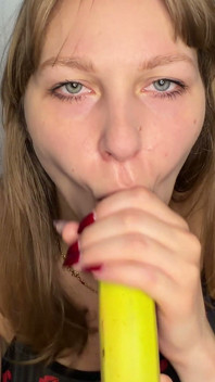Banan avsugning Tilltalande banan