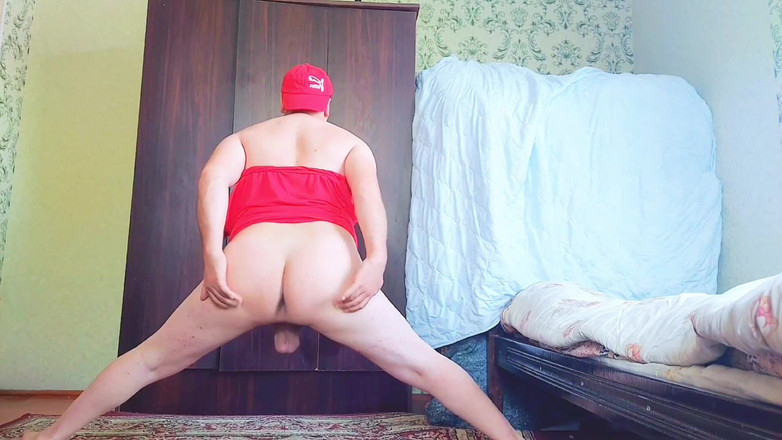 Kitty_Cross: Ejaculare twink fierbinte mâini libere masturbându-se cu picior neted înghițind o...