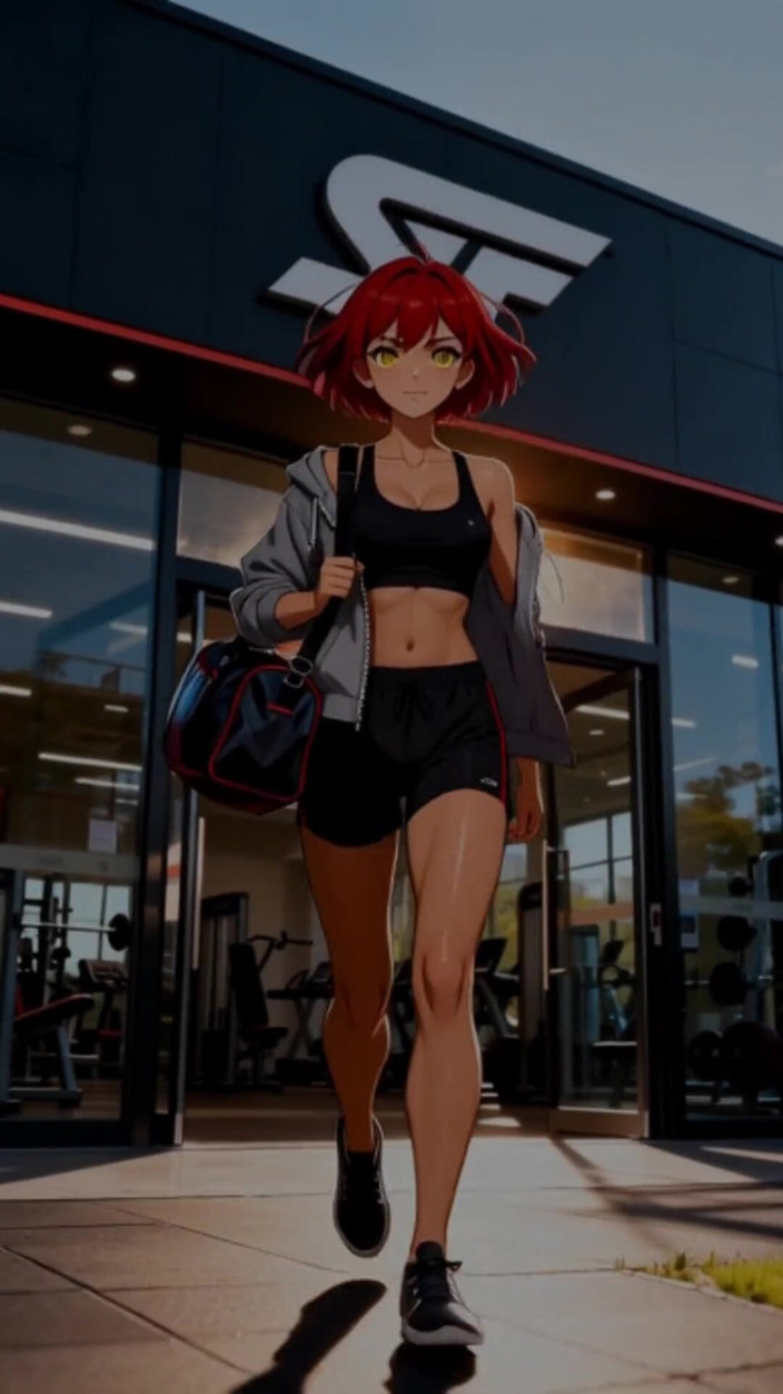 Sdanimacionescol: The Beautiful Akari Loves the Gym, Ice Cream and Hard...
