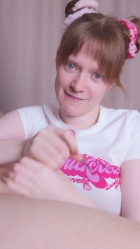 Sucking a Cute Redhead’s Natural Tits and Putting My Big Cock in Her Mouth