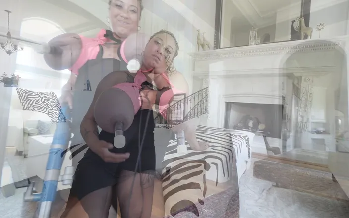 Stephanie Roberts: Danni Vacuuming Surprise!
