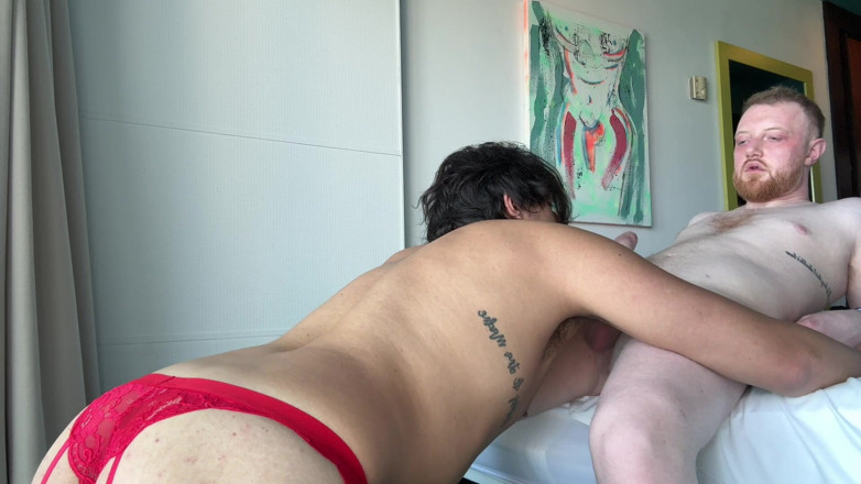 8IncherGinger: Cute Twink in Lingerie Gets Dominated