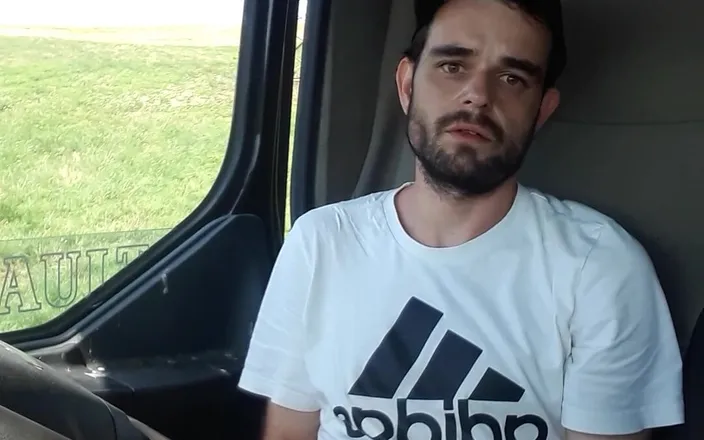 jerkofflover: Jerking off in Shorts in a Parked Truck and Smoking...