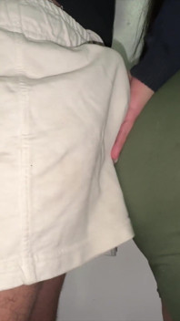 Big-ass Woman Touches a Stranger's Penis