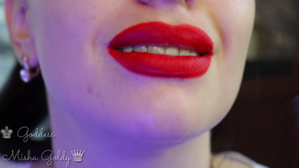 Goddess Misha Goldy: Leche para mi gran seducción roja y gran humo de...