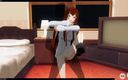 H3DC: 3d hentai Kurisu Makise se la follan en la habitación (Steins...