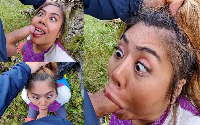nutON: Outdoor Ahegao BJ/facial