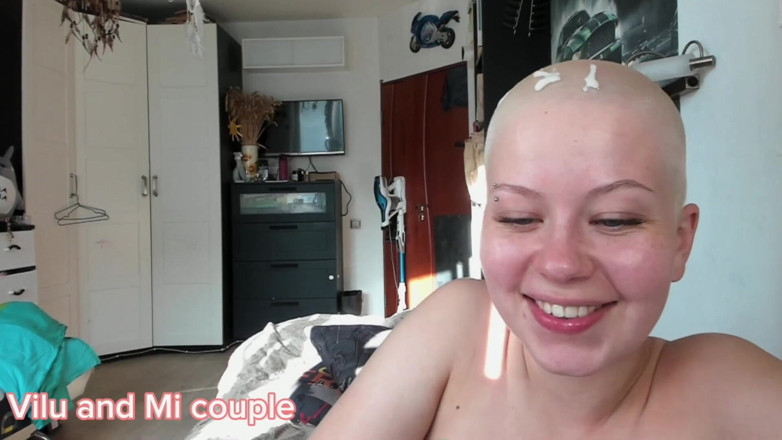 Vilu_and_Mi: Best of Vilu and Mi Couple 2.0 - Baldhead Girl &amp; Long Haired...