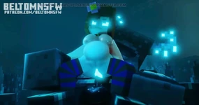 Đụ lỗ hậu mạnh bạo với Jenny và Warden Minecraft Animation