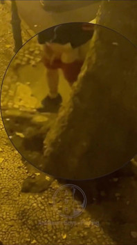 Amateur Boy Caught Peeing in the Street