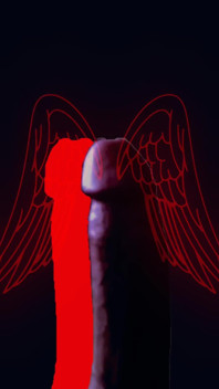 Naked Angel with a Hard Dick