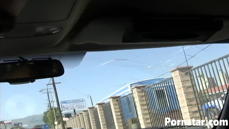 Pornstars: Busty Victoria Valentino sucks dick in the car