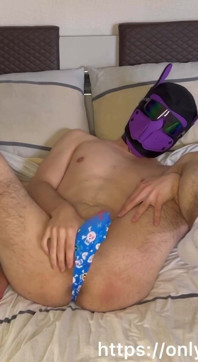 Hot Twink in Blue Thong