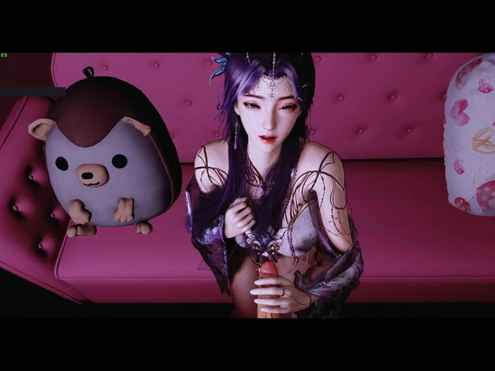 Soiyu Hentai: Виртуальная богиня Искра: Изгибы Скарлет - 3D-анимация, хентай