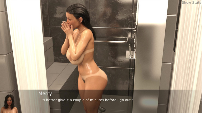 Porny Games: Project hot wife - gata tesuda tomando banho com homem cego (65)