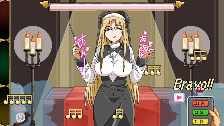 NSFWOtaku: Hentai Game - Church Hentai Sex Scenes (rika the Lewd Nun Heroine) -...
