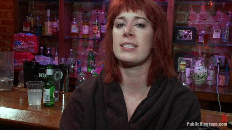 Public Disgrace by Kink: Redheaded Slut Ass Fucked at Crowded Party
