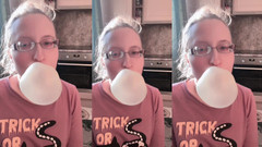 FinDom Goaldigger: Asmr 巨大的泡泡糖声音效果在耳机中听