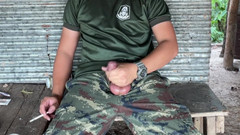Hiroshi_cr: Nadržená Solider Thai Honí a stříká