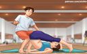 Cartoon Universal: Kisah musim panas bagian 1 - ngaceng waktu pelajaran yoga (sub perancis)