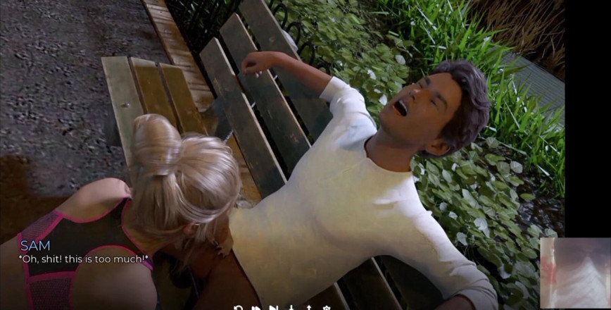 Dark Sam: 공원에서 그녀를 구해줘서 고맙고 핫한 밀프 새엄마!!
