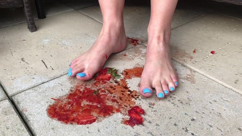 Goddess Lena: Strawberry crushing