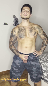 My Big Cock Cums in Military Outfit! with No Touch