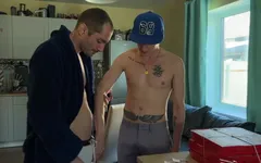 Seduced the Pizza Delivery Man and Fucked His Tight Ass on the Table