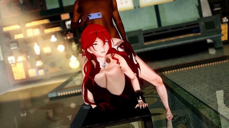 NSFWOtaku: 혼카이 스타 레일 - Himeko BDSM 인정사정 안싸 - 3D 헨타이 애니메이션