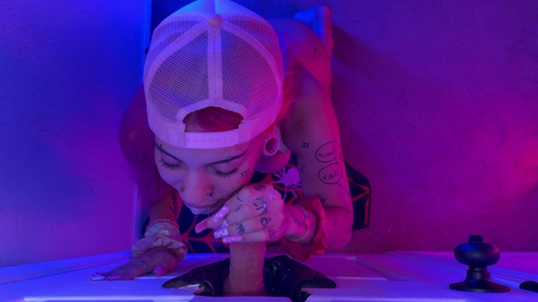 Nali Marie: Glory Hole Slut Busty Petite Alternative Girl POV Blowjob Sloppy...