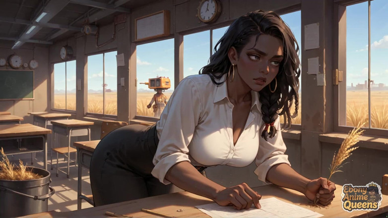 Ebony Anime Queens: Соблазн чернокожей Сирены Из Питфилда - Лучшая чернокожая XXX!