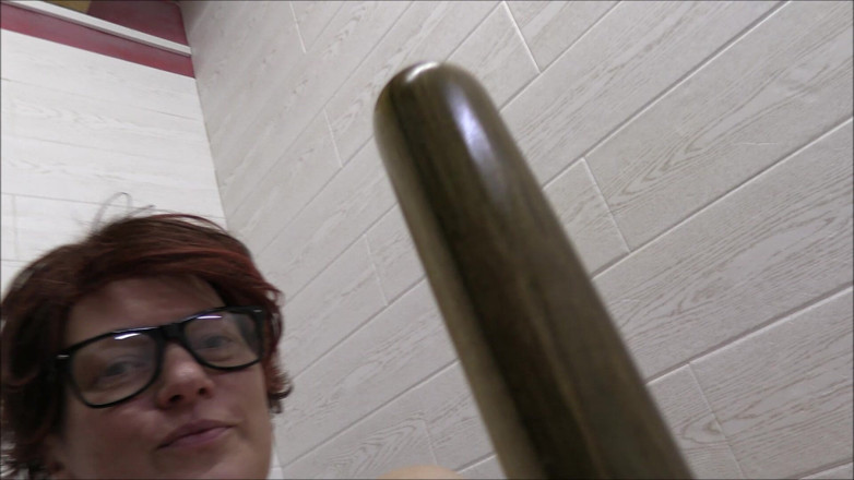 Popp Sylvie: A Really Big Wooden Dildo