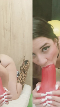 2cam + humilliation Sdick Ballons B2p Pop