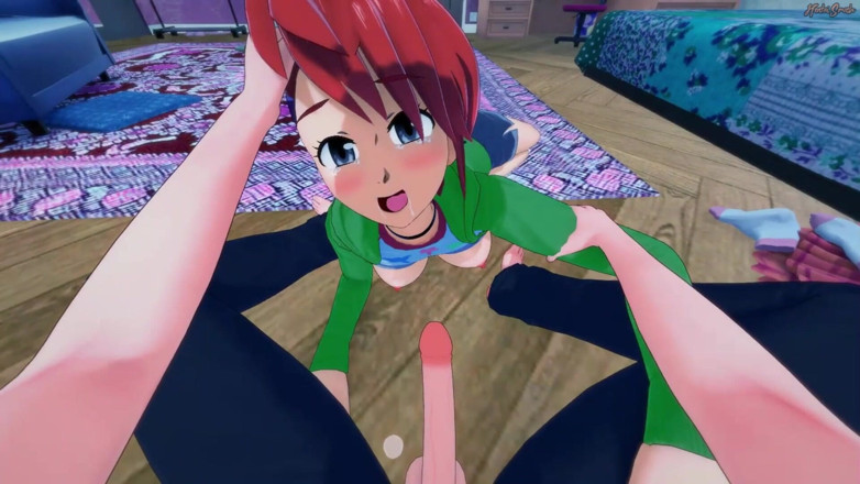 Hentai Smash: Frankie Foster escupe tu semen y luego se la follan...