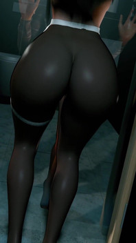 3D Big Boobs Slut Teasing the Big Old Dick to Fuck Her Big Ass